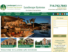 Tablet Screenshot of landscapeoc.com